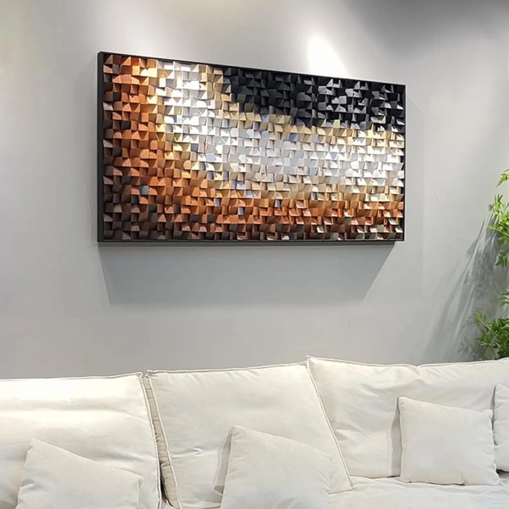 Way To Ladakh 3D Wood Mosaic Wall Decor