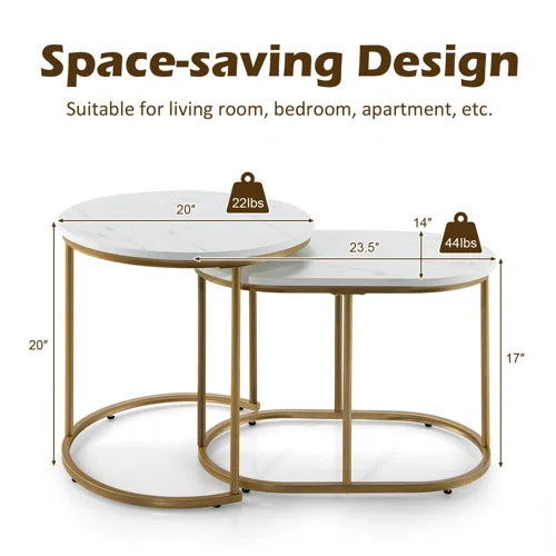 Kyona Nesting Coffee Table Set Of 2
