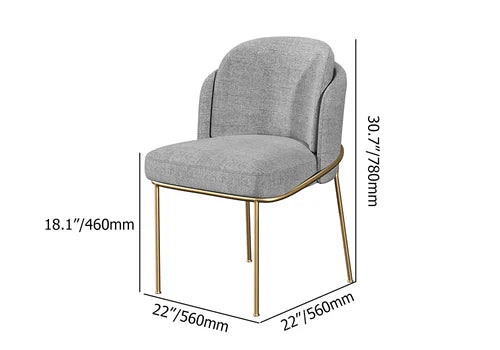 Linenic Modern Gray Dining Chair
