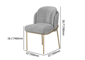 Linenic Modern Gray Dining Chair