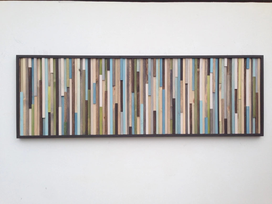 Lost In The Stars Wall Art Plank Wood Mosaic Wall Decor