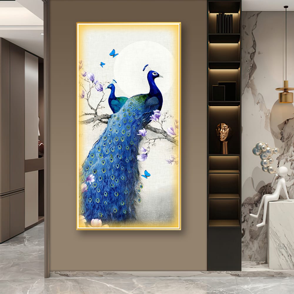 Love Birds Crystal Painting With LED