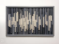 Mid Century Plank Wood Mosaic Wall Decor