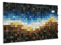 Midnight Shore Wood Mosaic Wall Decor