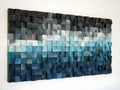 Midnight Storm Wood Mosaic Wall Decor