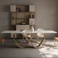 Modern Butterfly White Marble Dining Table