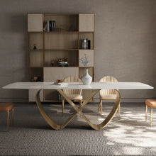 Load image into Gallery viewer, Modern Butterfly White Marble Dining Table
