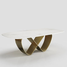 Load image into Gallery viewer, Modern Butterfly White Marble Dining Table
