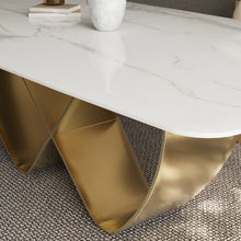 Load image into Gallery viewer, Modern Butterfly White Marble Dining Table
