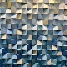 Load image into Gallery viewer, Modern Futuristic 3D Wood Mosaic Wall Decor
