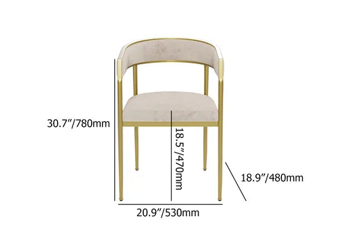 Modern Velvet Upholstered Dining Chair