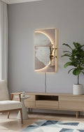 Modern Creative Sandstone Imitation Plant Wall Art Led