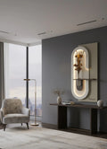 Modern Dynamic Sandstone Imitation Plant Wall Art Led