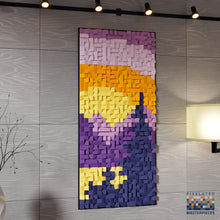 Load image into Gallery viewer, Mountain Sunset 3D Wood Mosaic Wall Decor

