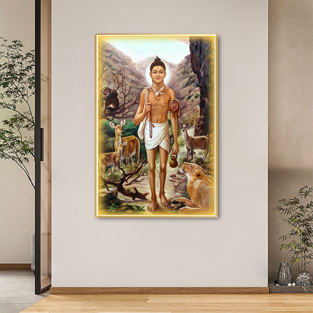 Nilkanth Varni Crystal Painting With LED