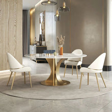 Load image into Gallery viewer, Niveen Round Metal Base Dining Table

