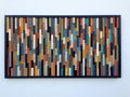 Northern Lights Wall Art Plank Wood Mosaic Wall Decor