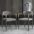 Otrast Gray Velvet Dining Chair