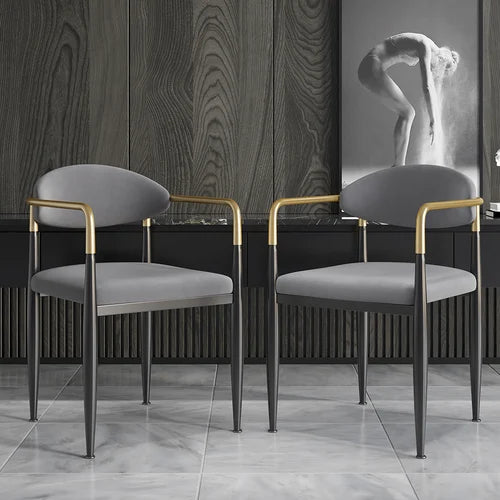Otrast Gray Velvet Dining Chair