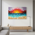 Paradise Dreaming Wood Mosaic Wall Decor