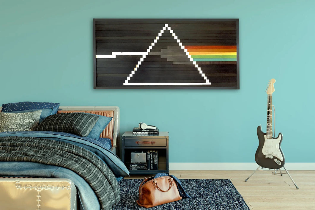 Pink Floyd Wall Art Wood Mosaic Wall Decor
