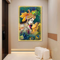 Radha Krishna Crystal Painting With LED