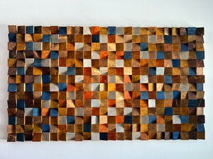 Reclaimed Wood Sculpture Wood Mosaic Wall Decor