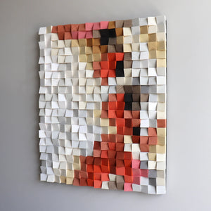 Reflection Wood Mosaic Wall Decor