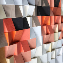 Load image into Gallery viewer, Reflection Wood Mosaic Wall Decor

