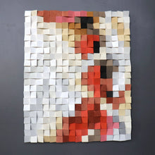 Load image into Gallery viewer, Reflection Wood Mosaic Wall Decor
