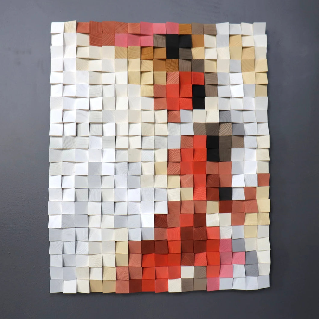 Reflection Wood Mosaic Wall Decor