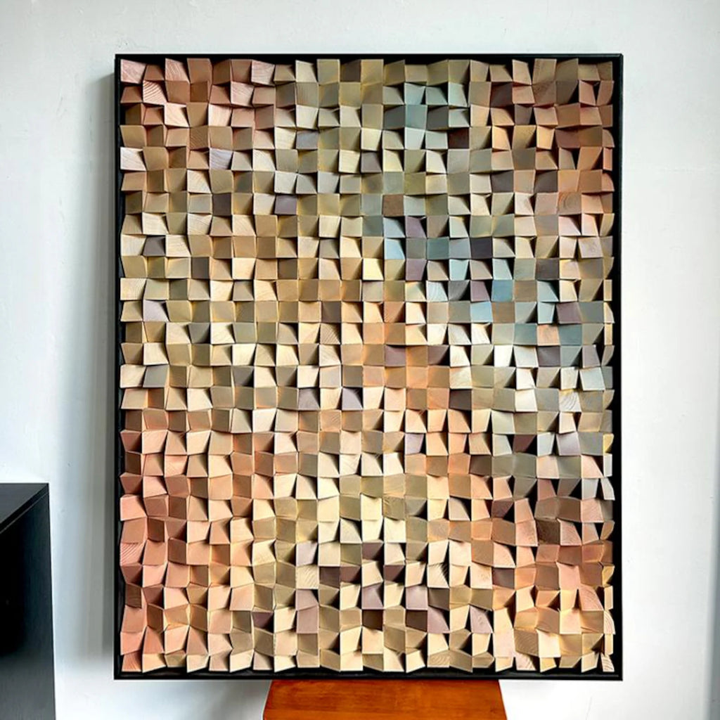 Sacred Love 3D Wood Mosaic Wall Decor
