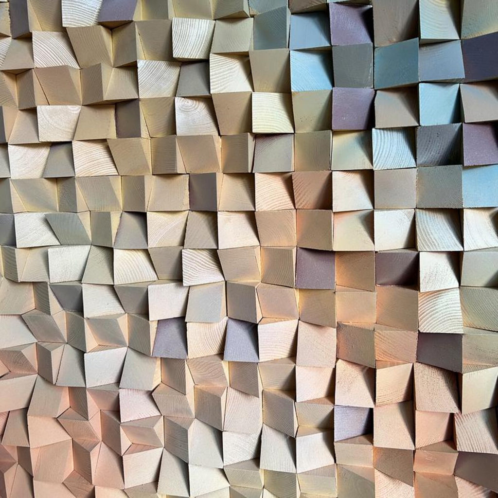 Sacred Love 3D Wood Mosaic Wall Decor