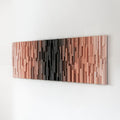 Shades Of Brown Plank Wood Mosaic Wall Decor