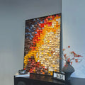 Soft Emotion 3D Wood Mosaic Wall Decor