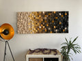 Spicy Caribbean Curry Wood Mosaic Wall Decor