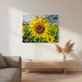 Sunflower Wood Mosaic Wall Decor