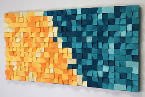 Sunny Lagoon Mosaic Wall Decor