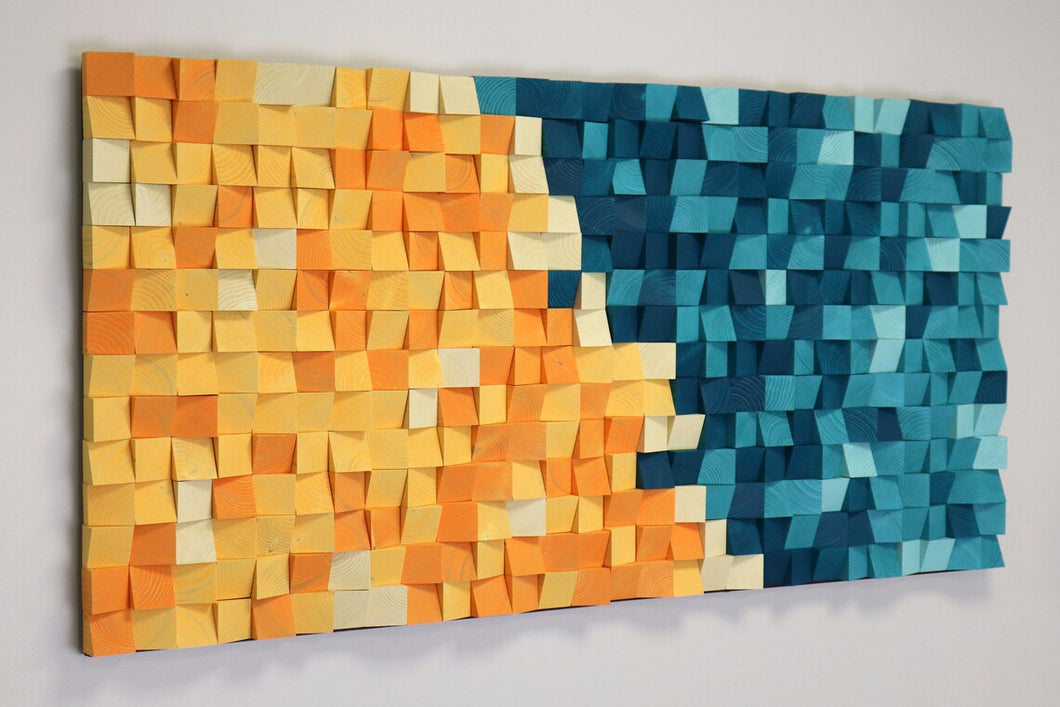 Sunny Lagoon Mosaic Wall Decor