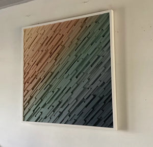 Sunset Bay Wood Mosaic Wall Decor