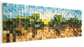 Tuscan Horizon Wood Mosaic Wall Decor