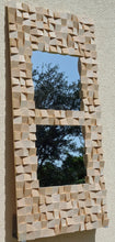 Load image into Gallery viewer, Two Tandem Wood Mirror Mosaic Wall Decor
