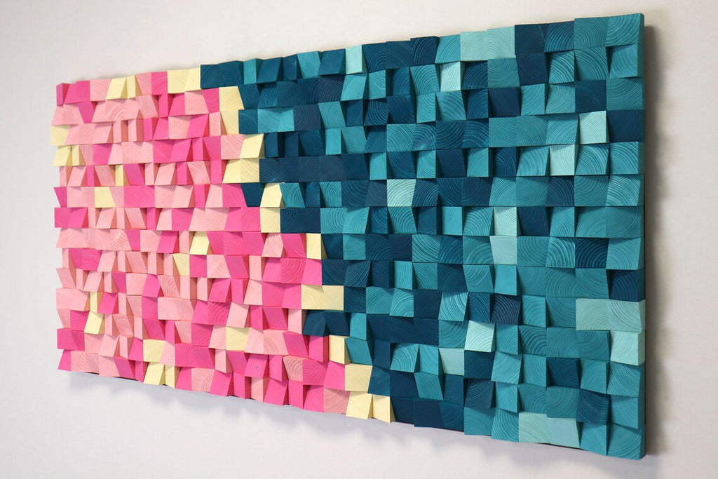 Water Lilies Mosaic Wall Decor