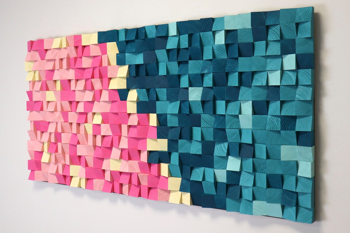 Water Lilies Mosaic Wall Decor
