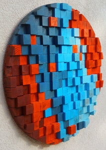 Welcome To Mars Wood Wall Art Wood Mosaic Wall Decor
