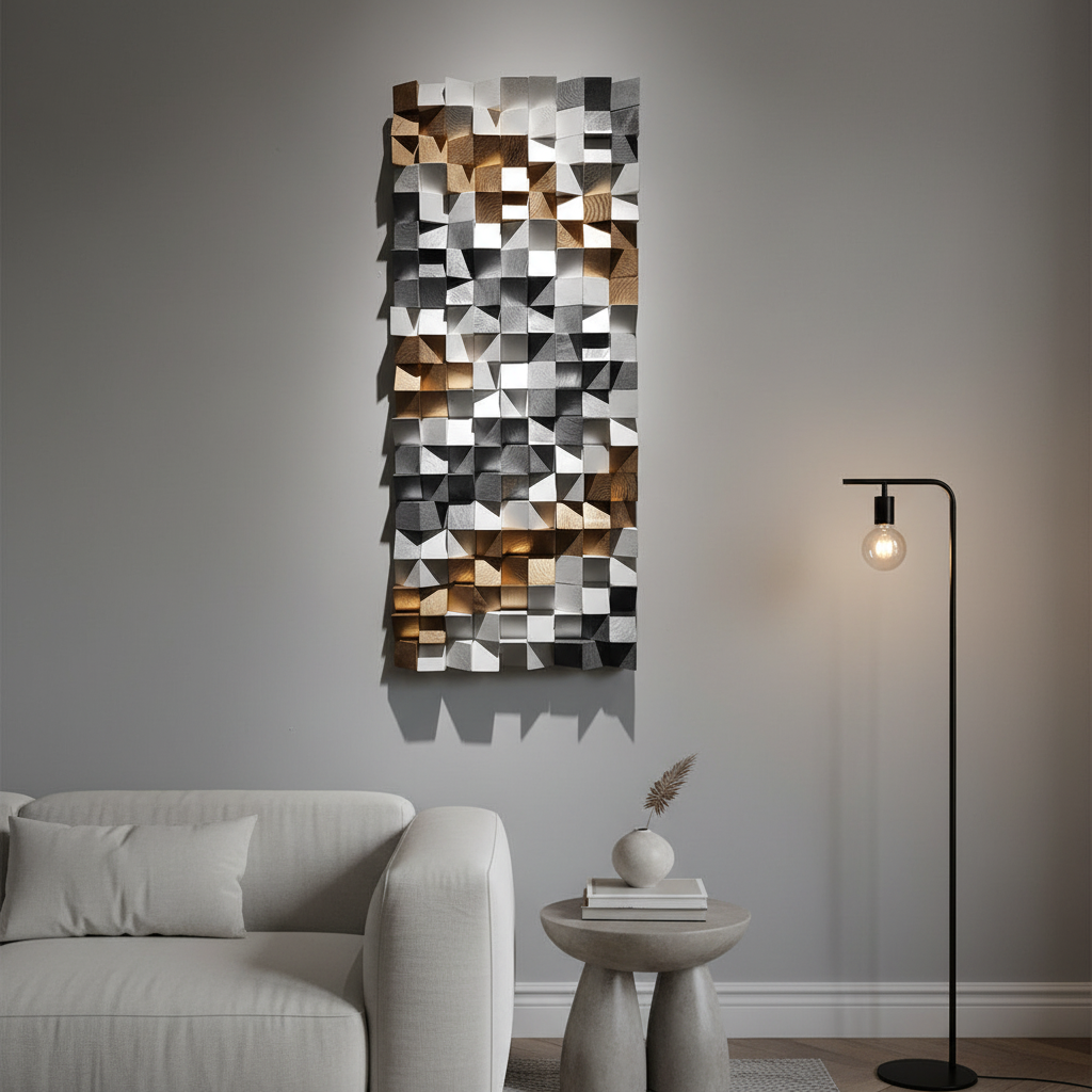Silk Route Wood Mosaic Wall Decor