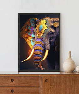 Devine Elephant Acrylic LED Light Wall Art