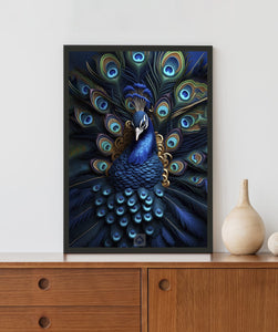 Peacock Acrylic LED Light Wall Art