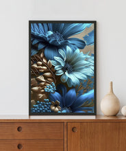 Load image into Gallery viewer, Amazing Bluish Flowers Acrylic LED Light Wall Art
