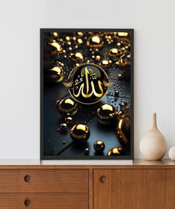 Almighty Allah Acrylic LED Light Wall Art